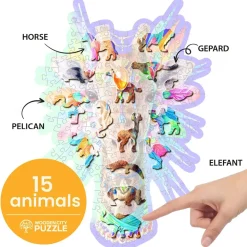 Wooden City Houten Puzzels^Puzzel Hout Natty Giraffe 150pcs