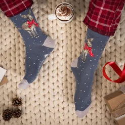 Wrendale Designs Kleine Cadeaus|Kerstcadeautjes^Kerstsokken - Donkey Men's Christmas Sock