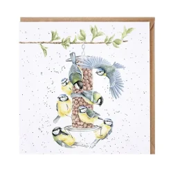 Wrendale Designs Wenskaarten^Wenskaart Vogels Bon Appetit!