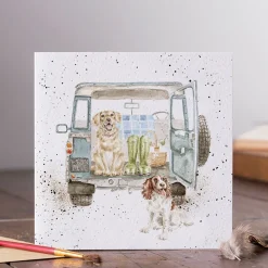 Wrendale Designs Wenskaarten^Wenskaart Honden Paws For a Picnic