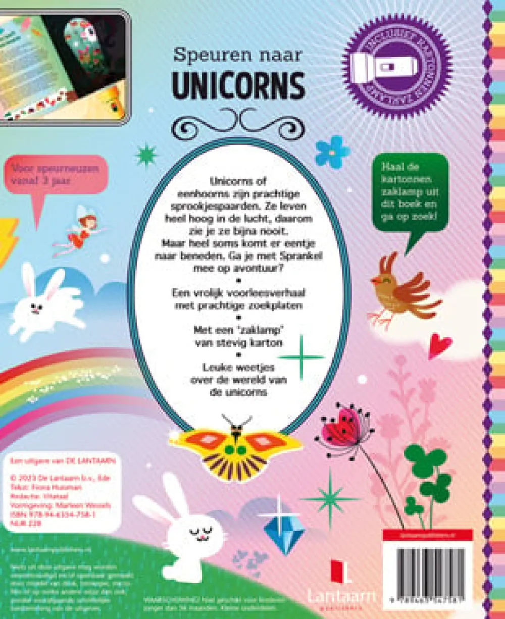 De Lantaarn Educatieve Boeken^Zaklampboek Speuren naar unicorns