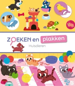 Ballon Kids Educatieve Boeken^Zoeken en plakken Huisdieren